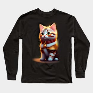 Galaxy Cat Coloful Long Sleeve T-Shirt